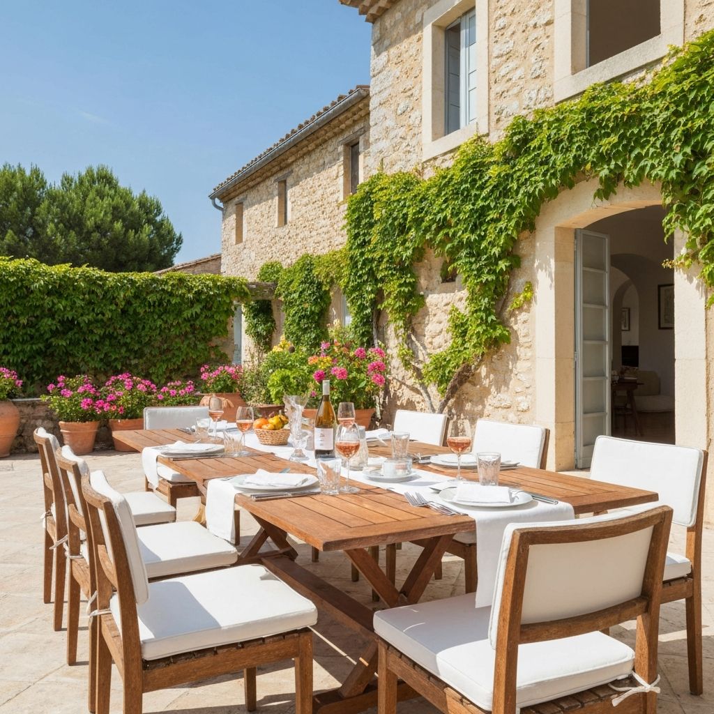 Terrace dining area perfect for entertaining